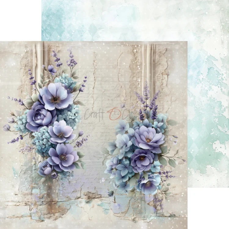 Zestaw papierów do scrapbookingu 20x20 Flowers Of Delight CC-C85-FOD-07 Craft O’Clock