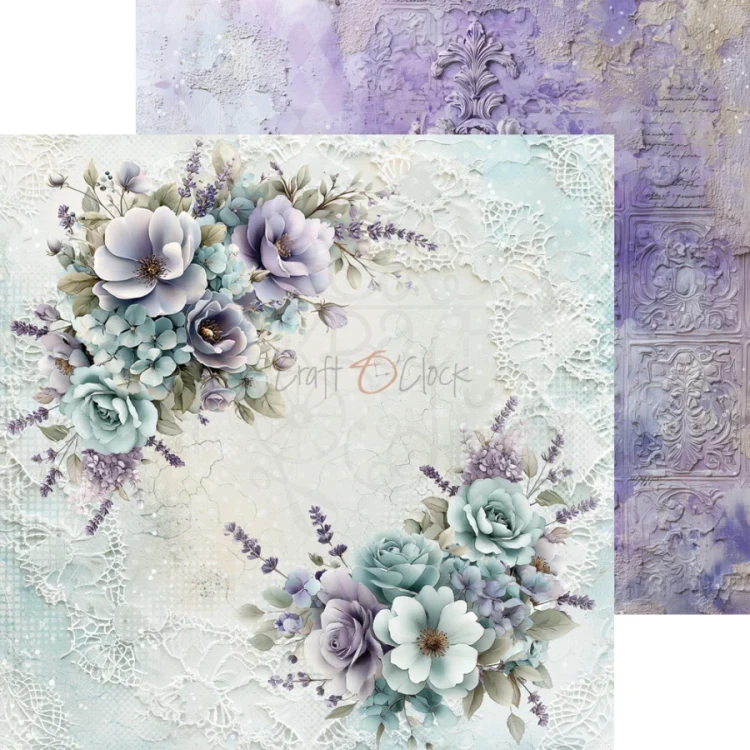 Zestaw papierów do scrapbookingu 20x20 Flowers Of Delight CC-C85-FOD-07 Craft O’Clock