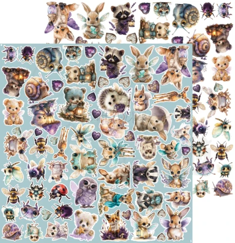 Zestaw papierów do scrapbookingu 20x20 Flowers Of Delight - Mix CC-C85-FOD-09 Craft O’Clock
