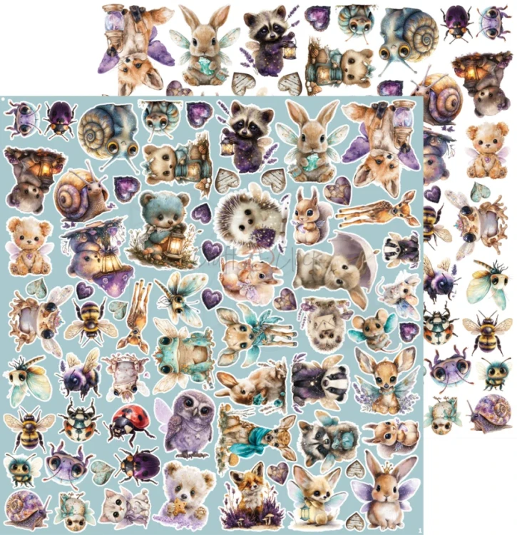 Zestaw papierów do scrapbookingu 20x20 Flowers Of Delight - Mix CC-C85-FOD-09 Craft O’Clock