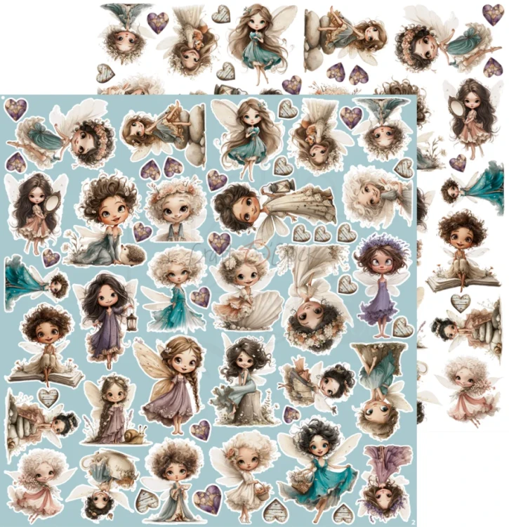 Zestaw papierów do scrapbookingu 20x20 Flowers Of Delight - Mix CC-C85-FOD-09 Craft O’Clock