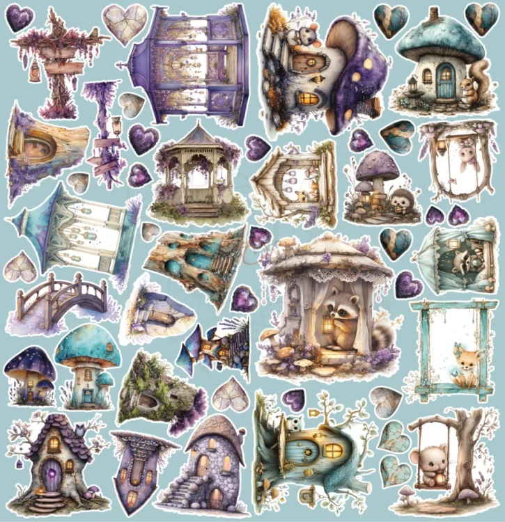 Zestaw papierów do scrapbookingu 20x20 Flowers Of Delight - Mix CC-C85-FOD-09 Craft O’Clock