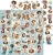 Zestaw papierów 30x30 dodatki do wycięcia Flowers Of Delight - Mix CC-C85-FOD-13 Craft O’Clock
