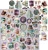 Zestaw papierów 30x30 dodatki do wycięcia Flowers Of Delight - Mix CC-C85-FOD-13 Craft O’Clock