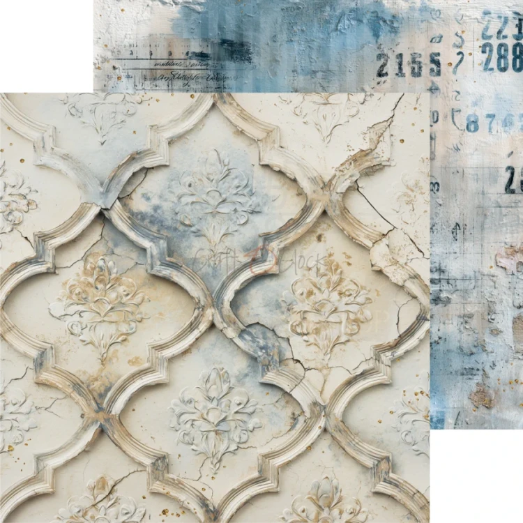 Zestaw papierów do scrapbookingu 20x20 Mr. &amp; Mrs. Elegance CC-C86-MME-07 Craft O’Clock