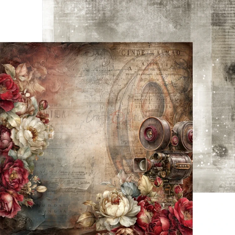 Zestaw papierów do scrapbookingu 20x20 Silver Screen Magic CC-F43-SSM-07 Craft O’Clock