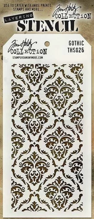 Szablon maska 12x22cm Gothic THS026 Tim Holtz Stampers Anonymous