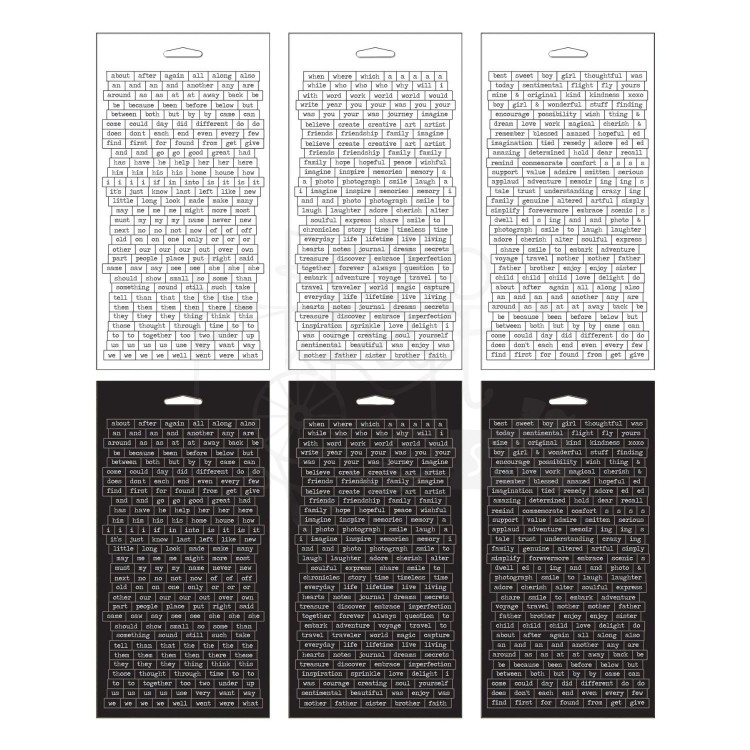 Naklejki Idea-Ology Chitchat Sticker Tablet Verbiages TH92998 Tim Holtz