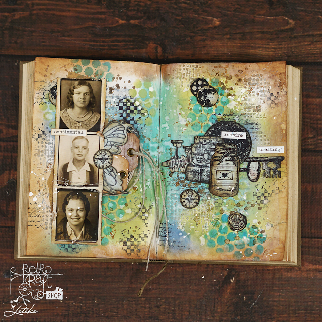 Portrety Idea-Ology Photobooth Vintage Photo Strips 40szt TH93799 Tim Holtz