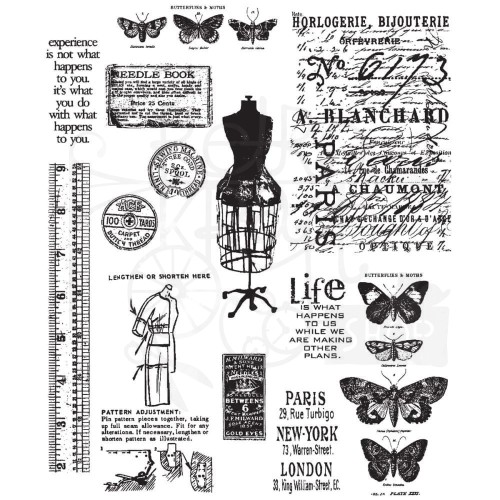 Stempel gumowy kauczukowy Attic Treasures CMS-LG 123 Tim Holtz Stampers Anonymous