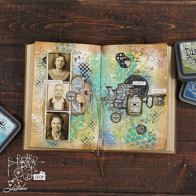 Tusz Tim Holtz Distress Oxide Ink Pad Faded Jeans TDO 55945 Ranger