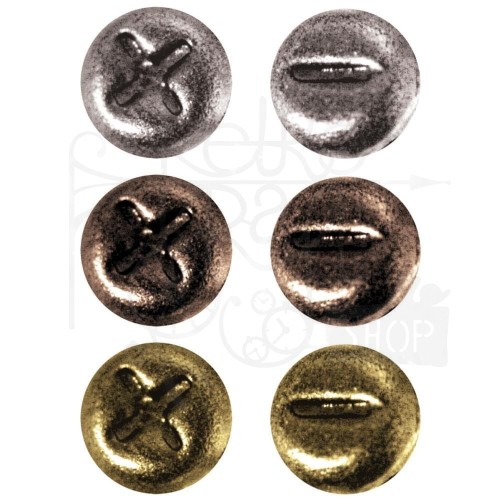 Ozdoby metalowe ćwieki - łby śrubek Idea-Ology Metal Screw-Top Paper Fasteners 99szt TH92790 Tim Holtz
