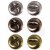 Ozdoby metalowe ćwieki - łby śrubek Idea-Ology Metal Screw-Top Paper Fasteners 99szt TH92790 Tim Holtz
