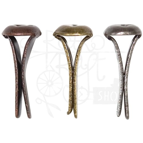 Ozdoby metalowe ćwieki - łby śrubek Idea-Ology Metal Screw-Top Paper Fasteners 99szt TH92790 Tim Holtz