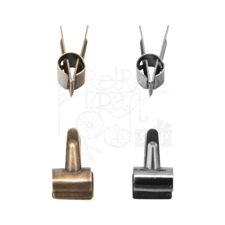 Ozdoby metalowe ćwieki - łby śrubek Idea-Ology Metal Screw-Top Paper Fasteners 99szt TH92790 Tim Holtz