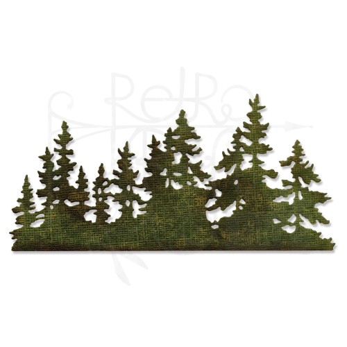 Wykrojnik Thinlits Dies Tree Line las 661604 Sizzix