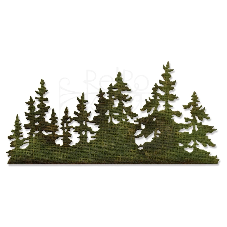 Wykrojnik Thinlits Dies Tree Line las 661604 Sizzix