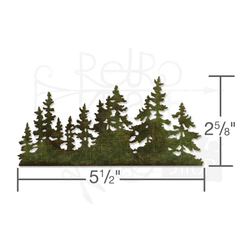 Wykrojnik Thinlits Dies Tree Line las 661604 Sizzix