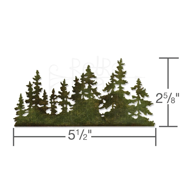 Wykrojnik Thinlits Dies Tree Line las 661604 Sizzix