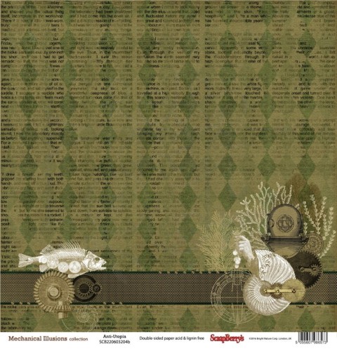 Papier 30x30 Mechanical Illusions Anti-Utopia SCB220603204b Scrapberry's