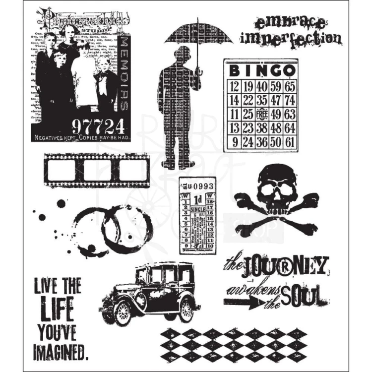 Stempel gumowy kauczukowy Mini Muse CMS-LG 63 Stampers Anonymous