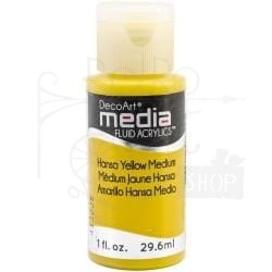 Fluid Acrylics płynny pigment polimerowo - akrylowy Hansa Yellow Medium DMFA50 DecoArt