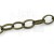 Łańcuszek metalowy 8x6mm 1mb - brąz