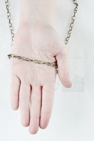 Łańcuszek metalowy 8x6mm 1mb - brąz