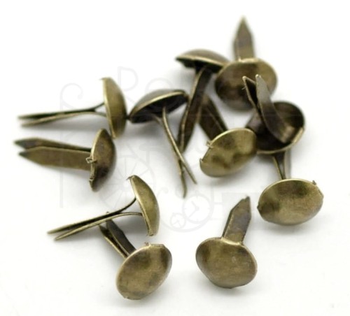 Ćwiek metalowy 9x5mm - brąz