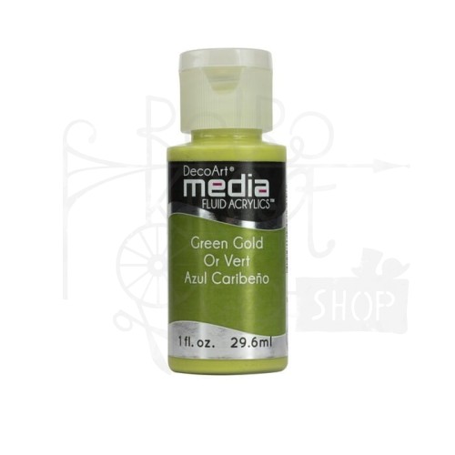 Fluid Acrylics płynny pigment polimerowo - akrylowy Green Gold DMFA14 DecoArt