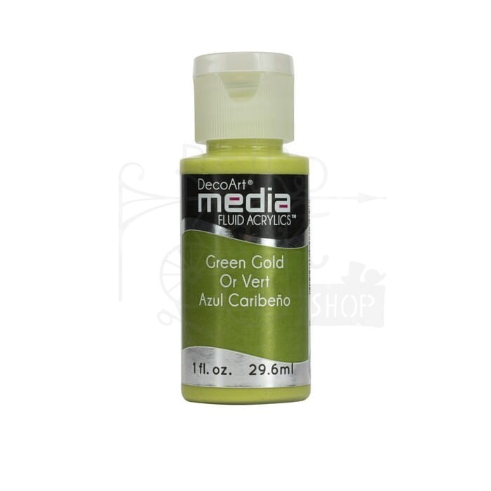 Fluid Acrylics płynny pigment polimerowo - akrylowy Green Gold DMFA14 DecoArt