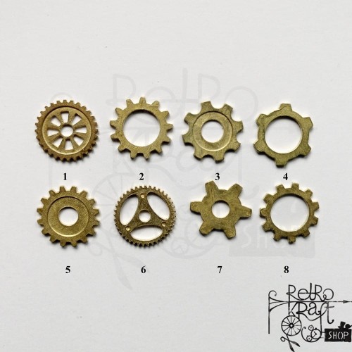Ozdoba metalowa Koło zębate 20mm STE 3 Mitform