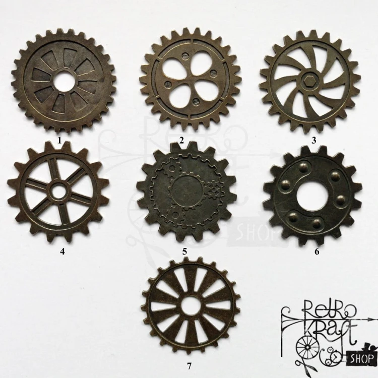 Ozdoba metalowa Koło zębate 40mm STE 5