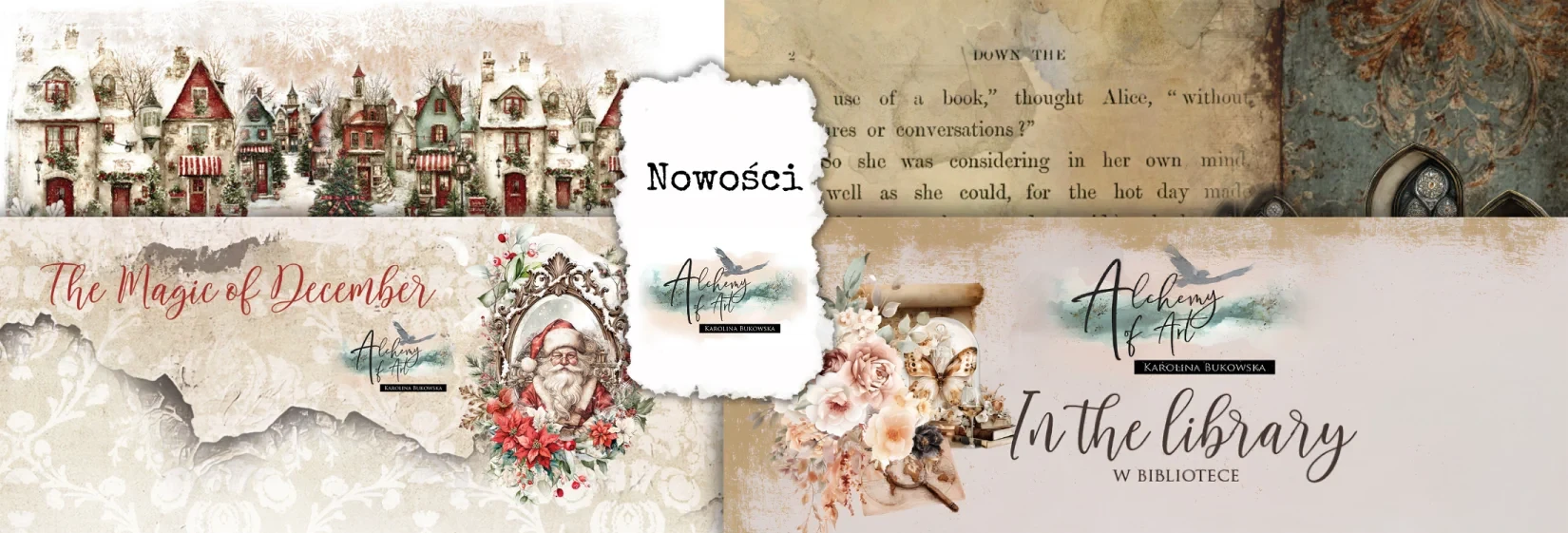 Alchemy of Art - najnowsze kolekcje 'The Magic of December' i 'In the library' - 2026-06